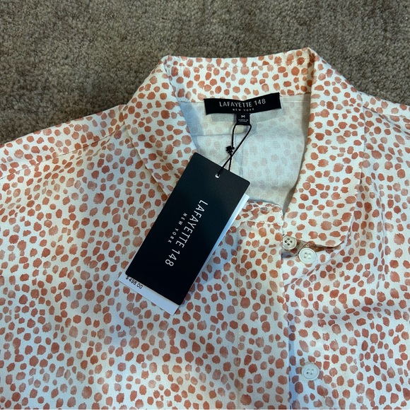 NWT Lafayette 148 Button-Up Top - Picture 2 of 5